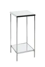 Blumentisch >52288< in chrom, Metall, Spiegel 5 mm...