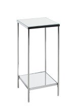 Blumentisch >52288< in chrom, Metall, Spiegel 5 mm...