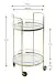 Servierwagen >54120< in vermessingt, Metall, Spiegel 5 mm - 80x48cm (HxD)