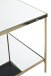 Beistelltisch >54157< in vermessingt, Metall, Spiegel 5 mm - 45x46x45cm (BxHxT)