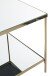 Beistelltisch >54157< in vermessingt, Metall, Spiegel 5 mm - 45x46x45cm (BxHxT)