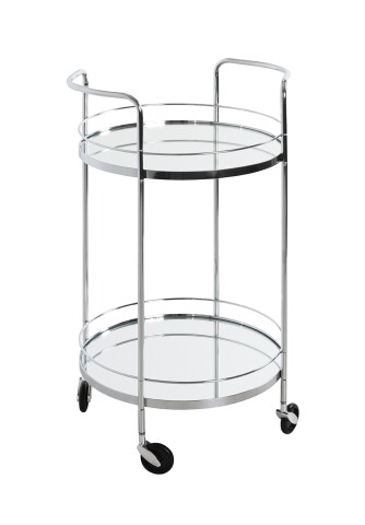 Servierwagen >54220< in chrom, Metall, Spiegel 5 mm - 80x48cm (HxD)