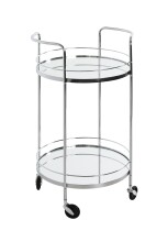 Servierwagen >54220< in chrom, Metall, Spiegel 5 mm - 80x48cm (HxD)