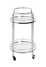 Servierwagen >54220< in chrom, Metall, Spiegel 5 mm - 80x48cm (HxD)