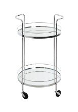 Servierwagen >54220< in chrom, Metall, Spiegel 5 mm - 80x48cm (HxD)