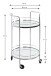 Servierwagen >54220< in chrom, Metall, Spiegel 5 mm - 80x48cm (HxD)
