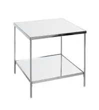 Beistelltisch >54257< in chrom, Metall, Spiegel 5...