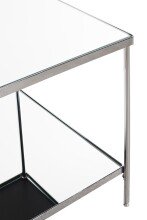 Beistelltisch >54257< in chrom, Metall, Spiegel 5 mm - 45x46x45cm (BxHxT)