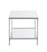 Beistelltisch >54257< in chrom, Metall, Spiegel 5 mm - 45x46x45cm (BxHxT)