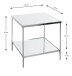 Beistelltisch >54257< in chrom, Metall, Spiegel 5 mm - 45x46x45cm (BxHxT)