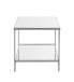 Beistelltisch >54257< in chrom, Metall, Spiegel 5 mm - 45x46x45cm (BxHxT)