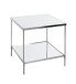 Beistelltisch >54257< in chrom, Metall, Spiegel 5 mm - 45x46x45cm (BxHxT)