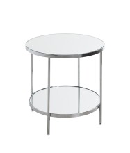 Beistelltisch >54258< in chrom, Metall, Spiegel 5...