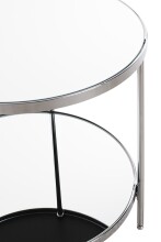 Beistelltisch >54258< in chrom, Metall, Spiegel 5 mm - 46x44cm (HxD)