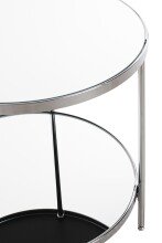 Beistelltisch >54258< in chrom, Metall, Spiegel 5 mm - 46x44cm (HxD)