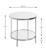 Beistelltisch >54258< in chrom, Metall, Spiegel 5 mm - 46x44cm (HxD)