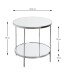 Beistelltisch >54258< in chrom, Metall, Spiegel 5 mm - 46x44cm (HxD)