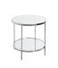 Beistelltisch >54258< in chrom, Metall, Spiegel 5 mm - 46x44cm (HxD)