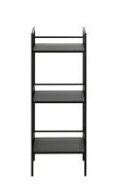 Ablageregal >54521< in schwarz, Metall - 35x95x25cm (BxHxT)