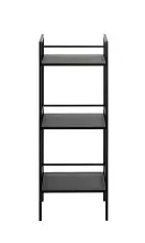 Ablageregal >54521< in schwarz, Metall - 35x95x25cm (BxHxT)