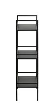 Ablageregal >54521< in schwarz, Metall - 35x95x25cm (BxHxT)