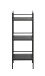 Ablageregal >54521< in schwarz, Metall - 35x95x25cm (BxHxT)