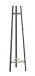 Garderobenständer >52254< in chrom, schwarz, Metall - 47x177x47cm (BxHxT)