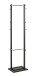 Garderobenständer >54527< in chrom, schwarz, Metall - 40x175x30cm (BxHxT)
