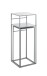 Beistelltisch >25107< (2er Set) in grau, Metall - 26x63x26cm (BxHxT)