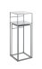 Beistelltisch >25107< (2er Set) in grau, Metall - 26x63x26cm (BxHxT)