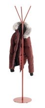 Garderobenständer >47499< in rot, Metall - 173x35cm (HxD)