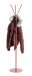 Garderobenständer >47499< in rot, Metall - 173x35cm (HxD)