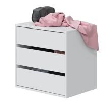 Schubkasteneinsatz >Arc< in Weiß - 60x57x44...