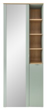 Garderobenschrank >Bari< in Schilfgrün matt - 78x202x38 (BxHxT)