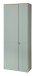 Schuhschrank >Bari< in Schilfgrün matt, MDF, Spannplatte - 78x202x38cm (BxHxT)