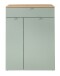 Schuhschrank >Bari< in Schilfgrün matt, MDF, Spannplatte - 78x103x38cm (BxHxT)