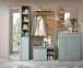 Schuhschrank >Bari< in Schilfgrün matt, MDF, Spannplatte - 78x103x38cm (BxHxT)