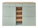 Schuhschrank >Bari< in Schilfgrün matt, MDF, Spannplatte - 148x103x38cm (BxHxT)
