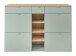 Schuhschrank >Bari< in Schilfgrün matt, MDF, Spannplatte - 148x103x38cm (BxHxT)