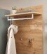 Garderobenpaneel >Bari< in Artisan Eiche Dekor, Spannplatte - 78x117x30cm (BxHxT)