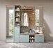 Garderobenpaneel >Bari< in Artisan Eiche Dekor, Spannplatte - 78x117x30cm (BxHxT)