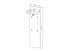Garderobenpaneel >Bari< in Artisan Eiche Dekor, Spannplatte - 40x158x30cm (BxHxT)