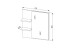 Garderobenspiegel >Bari< in Artisan Eiche Dekor, Spannplatte - 78x80x17cm (BxHxT)