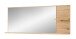 Garderobenspiegel >Bari< in Artisan Eiche Dekor, Spannplatte - 148x60x17cm (BxHxT)