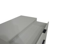 Nachtkommode >Bonnie< in kreidegrau matt lack - 51x47x45cm (BxHxT)