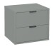 Nachtkommode >Bonnie< in pine green matt lack - 51x47x45cm (BxHxT)