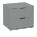Nachtkommode >Bonnie< in pine green matt lack - 51x47x45cm (BxHxT)