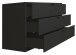 Kommode >Bonnie< in anthrazit matt lack - 119x67x45cm (BxHxT)