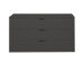 Kommode >Bonnie< in anthrazit matt lack - 119x67x45cm (BxHxT)