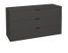 Kommode >Bonnie< in anthrazit matt lack - 119x67x45cm (BxHxT)